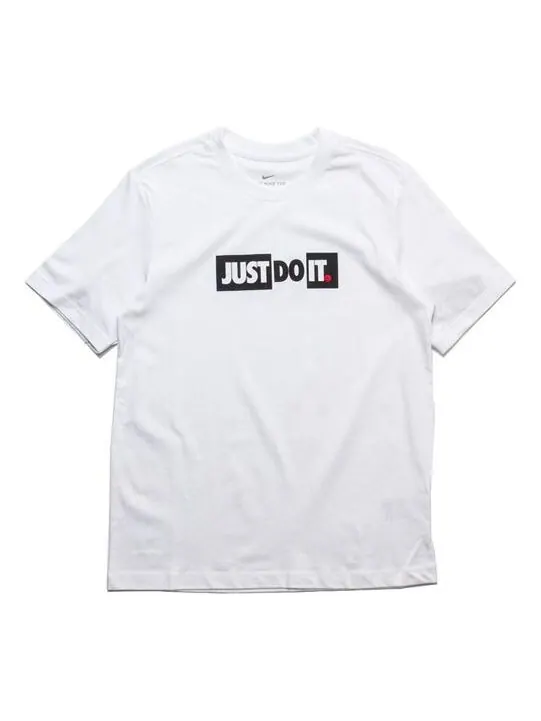 Футболка Nike Sportswear JDI Short Sleeve White Black — изображение 1 из 4, черный