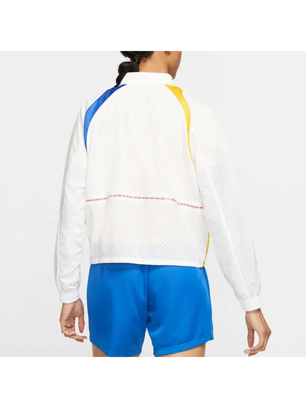 Куртка футбольные свободные Куртка на молнии Nike — изображение 3 из 3, белый/синий/желтый