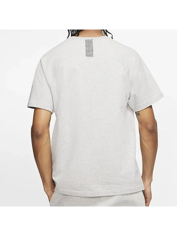 Футболка sportswear casual training round neck short sleeve gray Nike — изображение 4 из 4, серый