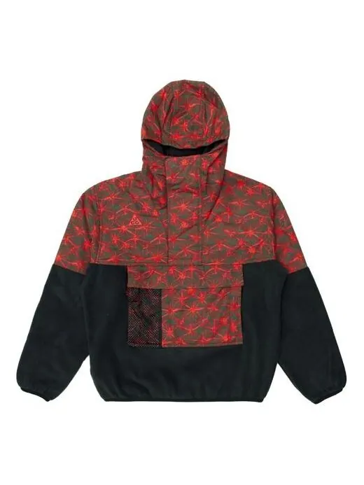 Толстовка Nike Lab ACG Fleece Top 'Black Rush Red' — изображение 1 из 2, черный/красный