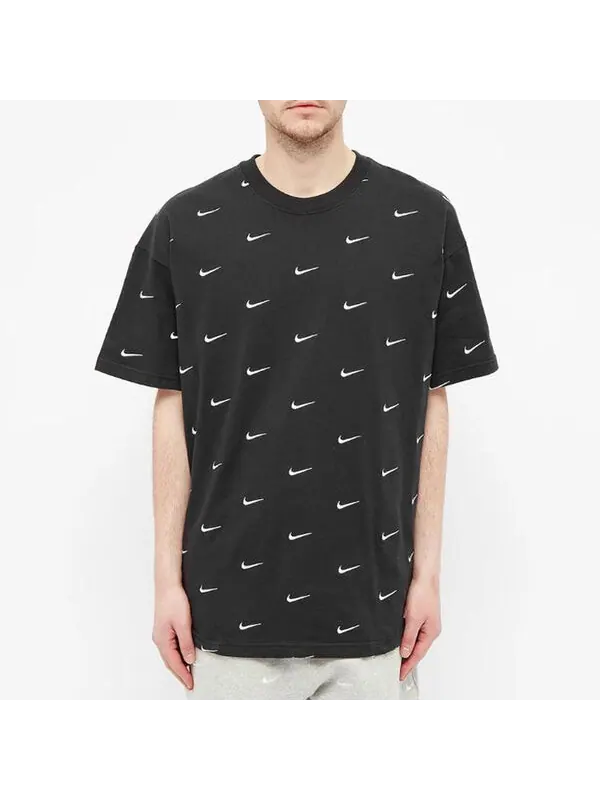 Футболка Nike Lab Swoosh T-Shirt Black — изображение 4 из 4, черный