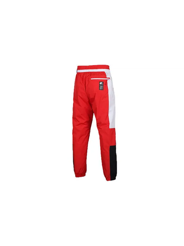 Брюки air contrasting colors woven long pants red Nike — изображение 2 из 4, красный