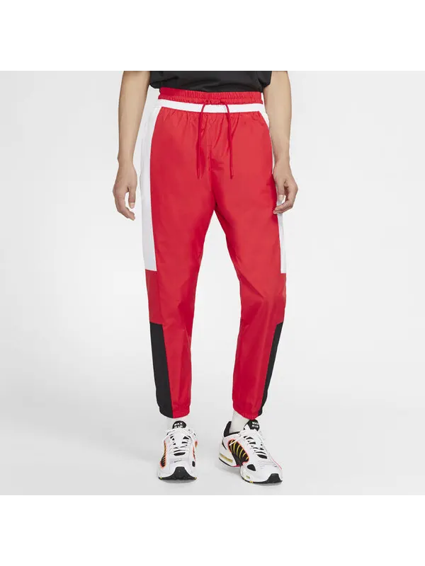 Брюки air contrasting colors woven long pants red Nike — изображение 3 из 4, красный