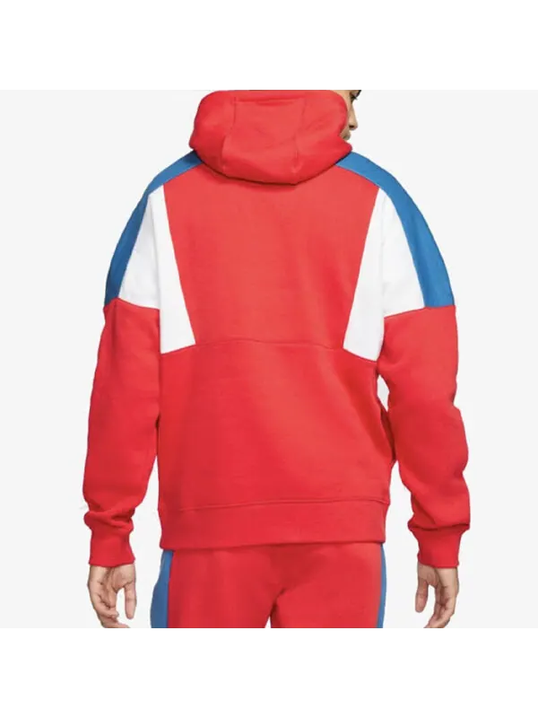 Толстовка Nike AS Men's Nike Sportswear Sweatshirt For Red — изображение 4 из 4, красный