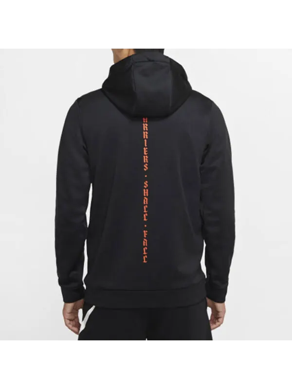 Толстовка Nike Therma Abstract Pattern Pullover Training Fleece Lined Black — изображение 4 из 4, черный