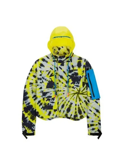 Куртка lab tie dye jacket 'volt blue' Nike — изображение 1 из 4, синий