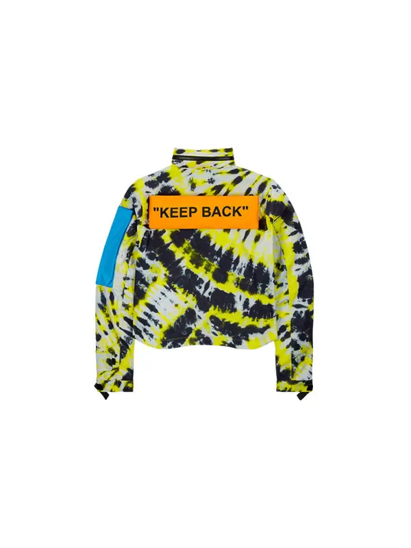 Куртка lab tie dye jacket 'volt blue' Nike — изображение 2 из 4, синий