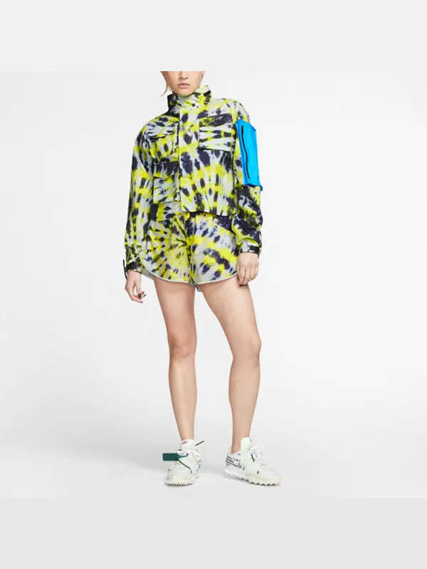 Куртка lab tie dye jacket 'volt blue' Nike — изображение 3 из 4, синий
