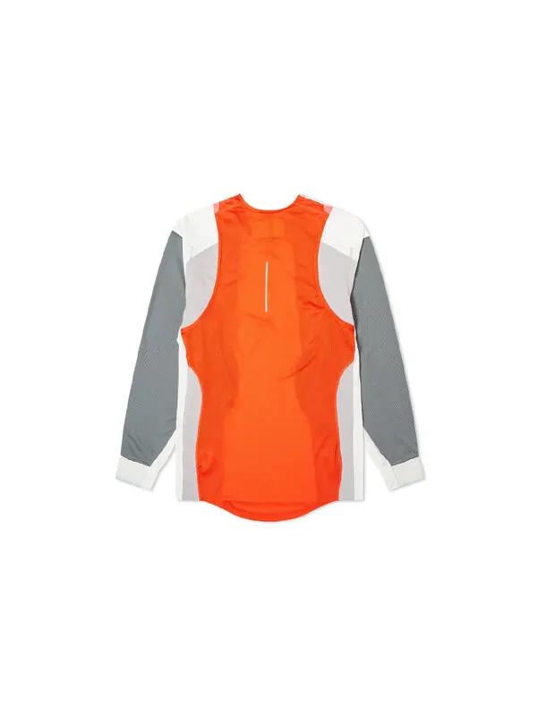 Футболка Nike Mens ISPA Dri-Fit Long-Sleeve Top 'Grey Summit White Red' — изображение 2 из 4, серый/белый/красный