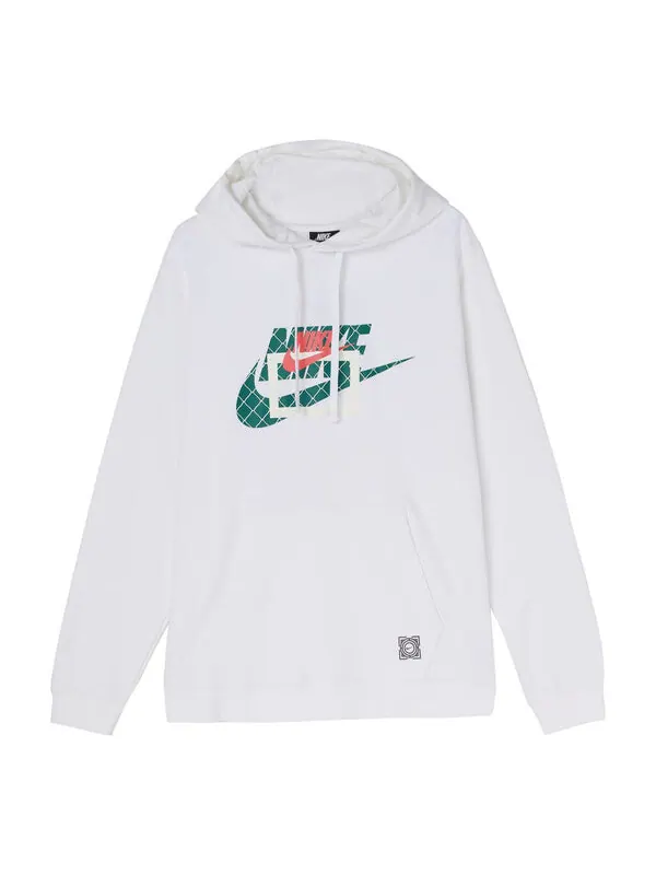 Толстовка с капюшоном уютный повседневный свитер с капюшоном Nike — изображение 1 из 4, белый