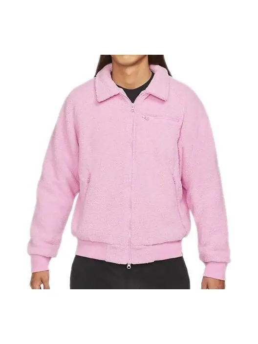 Куртка Nike SB Sherpa Solid Color Sports Skateboard Jacket Pink — изображение 1 из 3, розовый