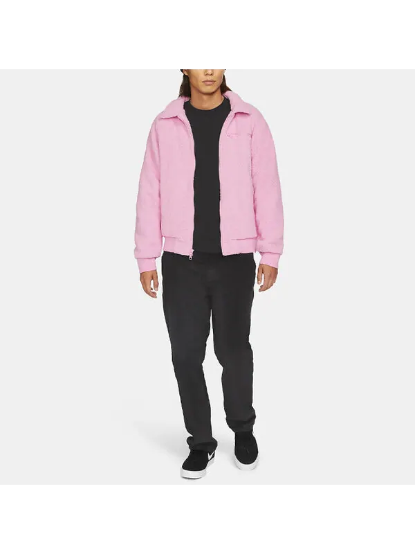 Куртка Nike SB Sherpa Solid Color Sports Skateboard Jacket Pink — изображение 3 из 3, розовый
