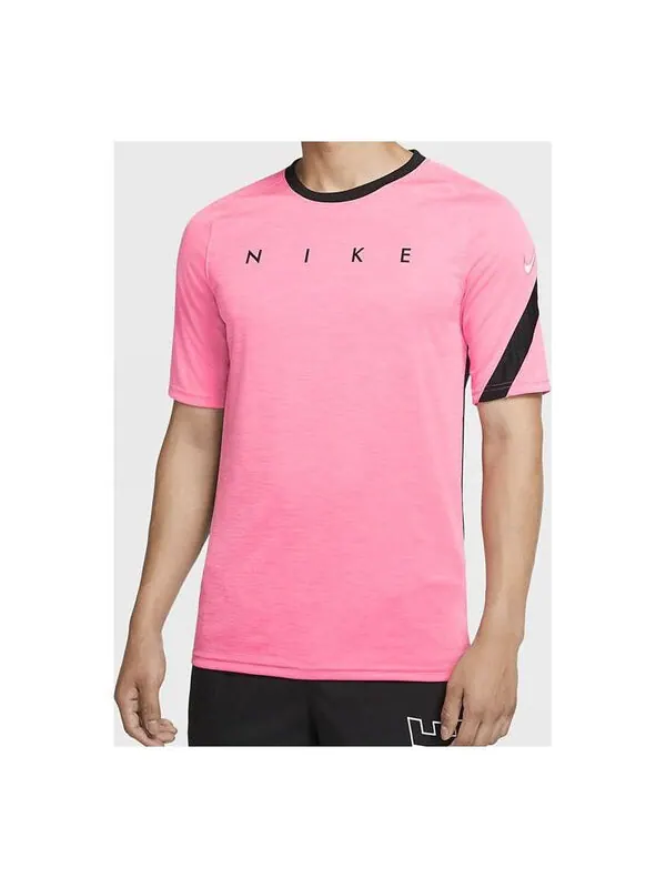 Футболка dri-fit academy alphabet printing short sleeve transparent pink Nike — изображение 1 из 2, розовый