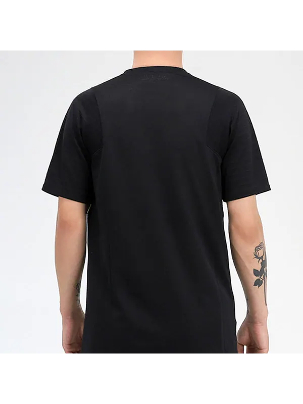 Футболка men's as logo training short sleeve black t-shirt Nike — изображение 4 из 4, черный