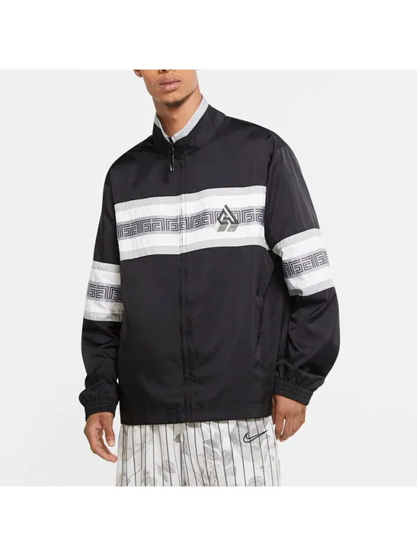 Куртка Nike Giannis Alphabet Zipper Long Sleeves Jacket Black — изображение 3 из 4, черный