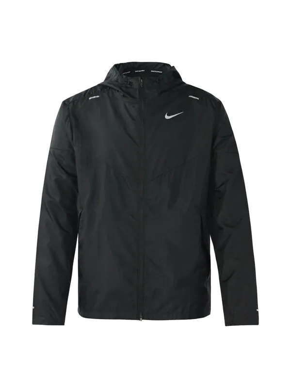 Куртка Nike WINDRUNNER Woven hooded Running Jacket Black — изображение 1 из 4, черный