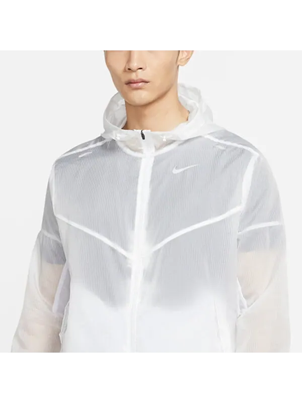Куртка Nike Windrunner Running Jacket 'White' — изображение 3 из 4, белый