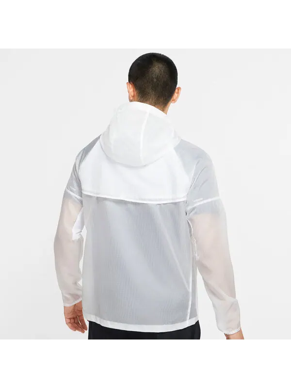 Куртка Nike Windrunner Running Jacket 'White' — изображение 4 из 4, белый