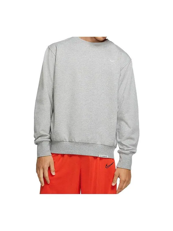 Толстовка Nike Dry Standard Issue Crew 'Grey' — изображение 1 из 3, серый