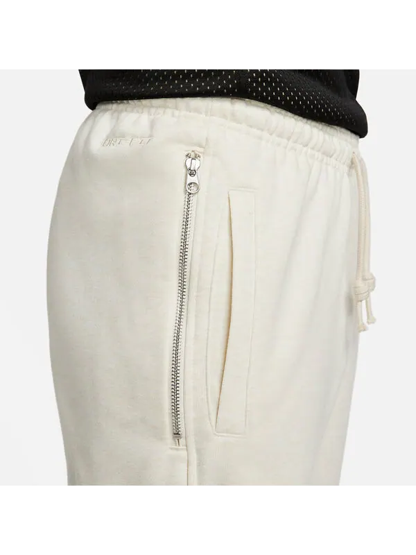 Брюки dri-fit standard issue men's basketball trousers 'white' Nike — изображение 2 из 4, белый/черный