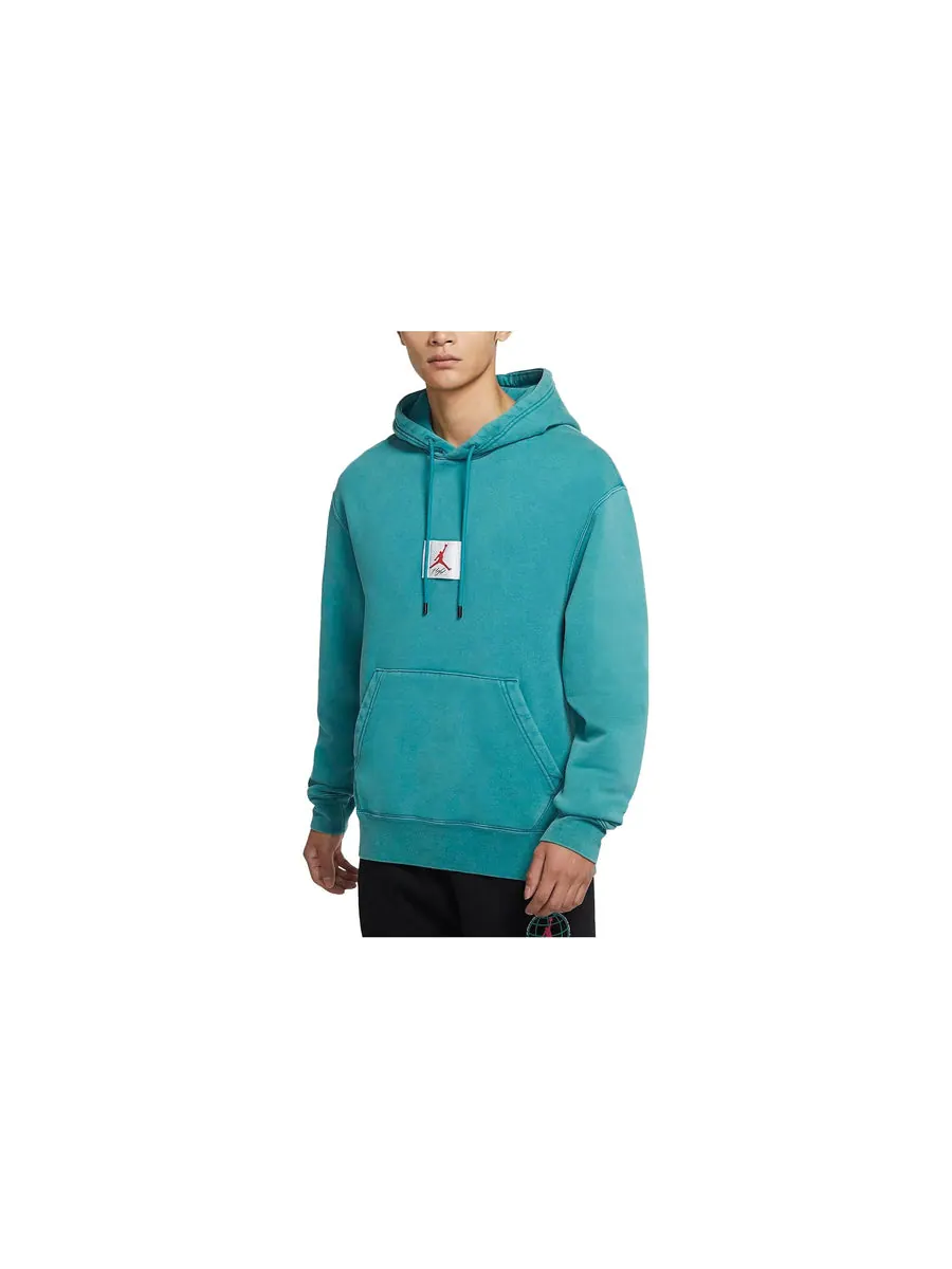 Худи Air Jordan Flight Fleece Hoodie 'Teal' — изображение 2 из 4, бирюзовый