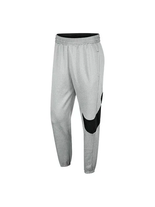 Брюки mens fleeced casual ankle banded pants grey gray Nike — 1