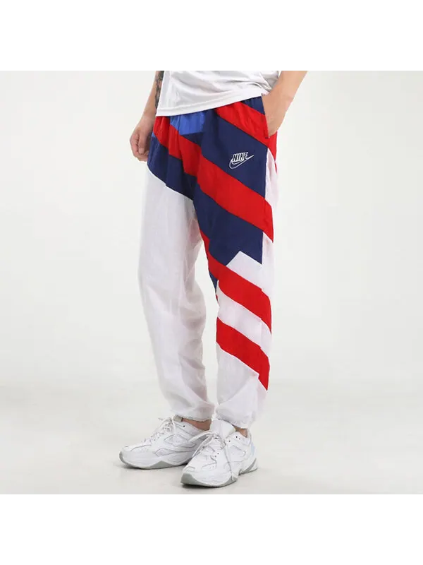 Брюки men's cozy breathable athleisure casual sports long pants/trousers white Nike — изображение 4 из 4, белый