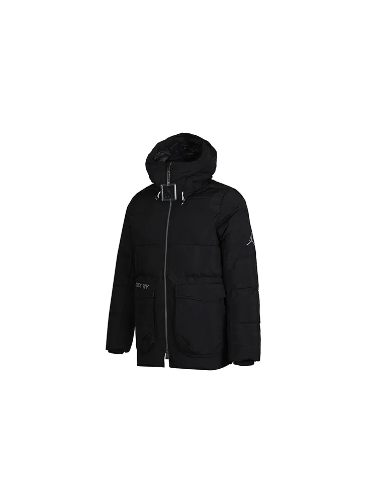 Куртка Nike Air Jordan Casual Sports hooded Stay Warm — изображение 1 из 2, черный