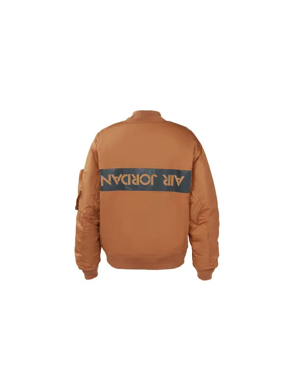 Куртка Air Jordan Ma-1 Flight Reflective Warm Jacket For Men Orange — изображение 2 из 4, оранжевый