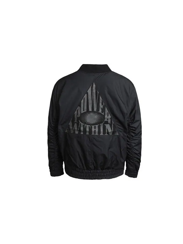 Куртка men's kyrie basketball sports mesh patchwork print pattern woven baseball padded jacket Nike — изображение 2 из 4