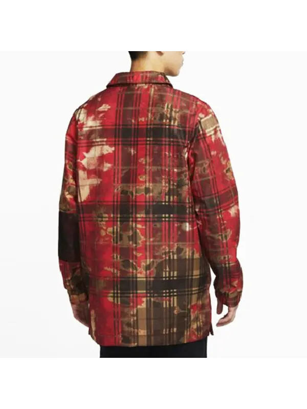 Куртка Nike Kyrie Irving Basketball Sports Printing Casual Long Sleeves Shirt Red Wine red — изображение 3 из 3