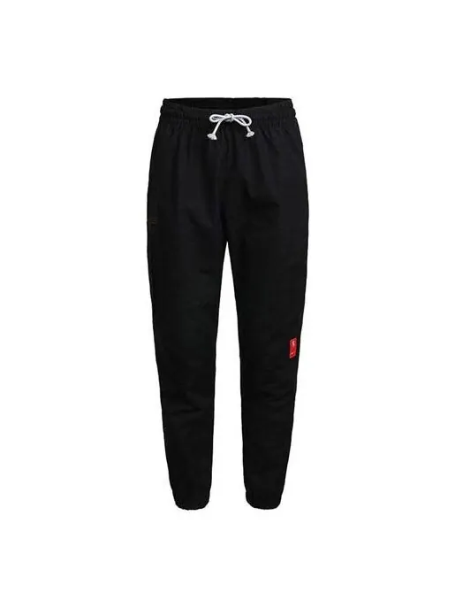 Брюки men's lacing cargo bundle feet sports pants/trousers/joggers autumn black Nike — изображение 1 из 4, черный