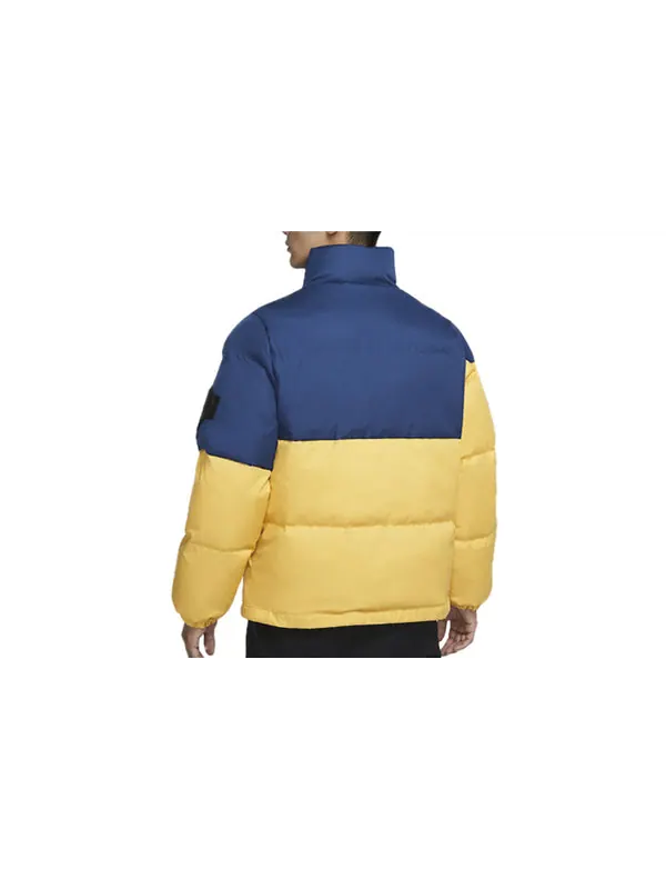 Куртка premium stay warm colorblock woven casual stand collar yellow Nike — изображение 2 из 3, желтый