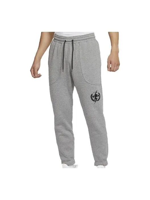 Спортивные штаны Nike LeBron Fleece Stay Warm Casual Sports Long Pants Gray — изображение 1 из 4, серый