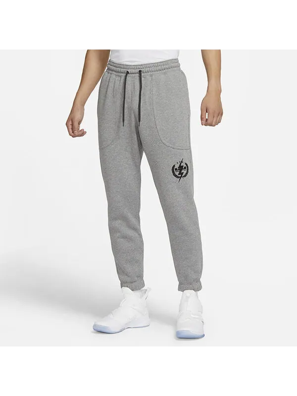 Спортивные штаны Nike LeBron Fleece Stay Warm Casual Sports Long Pants Gray — изображение 3 из 4, серый