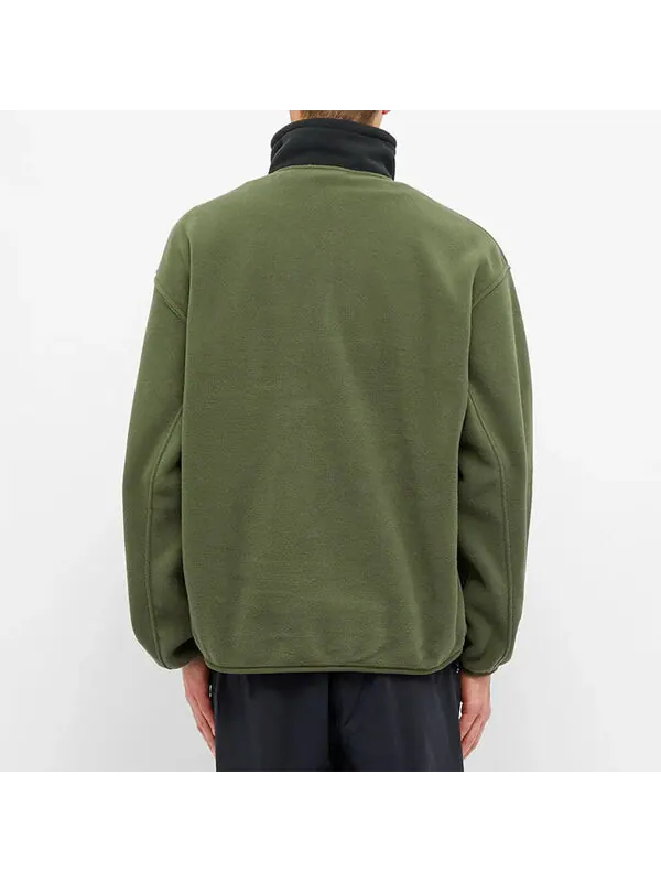 Куртка Nike ACG Logo Embroidered Half Zipper Fleece Stand Collar Pullover Jacket Green Army green — изображение 3 из 4
