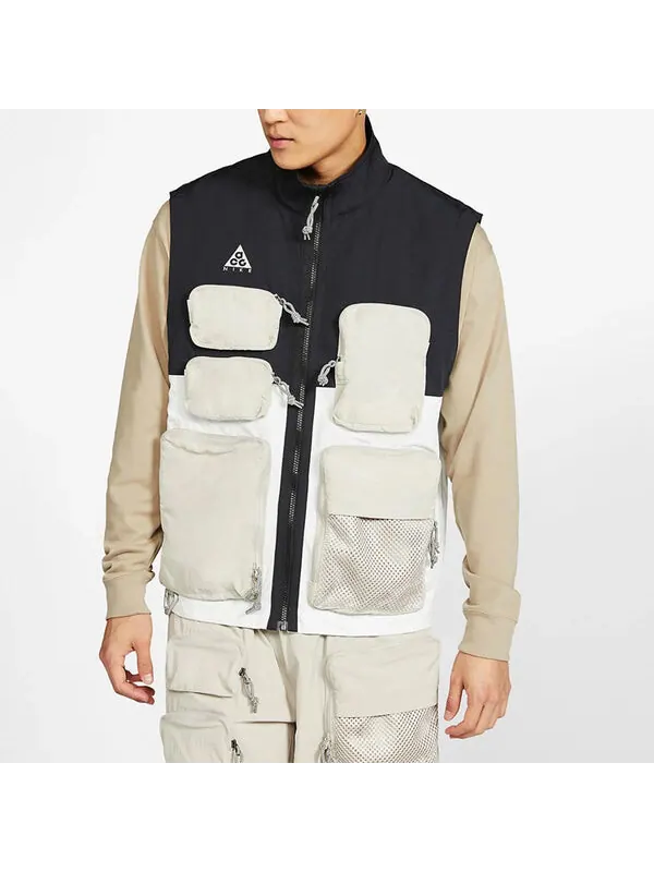 Жилет nrg acg vest 'black/summit white/string/antique silver' Nike — изображение 3 из 4, белый