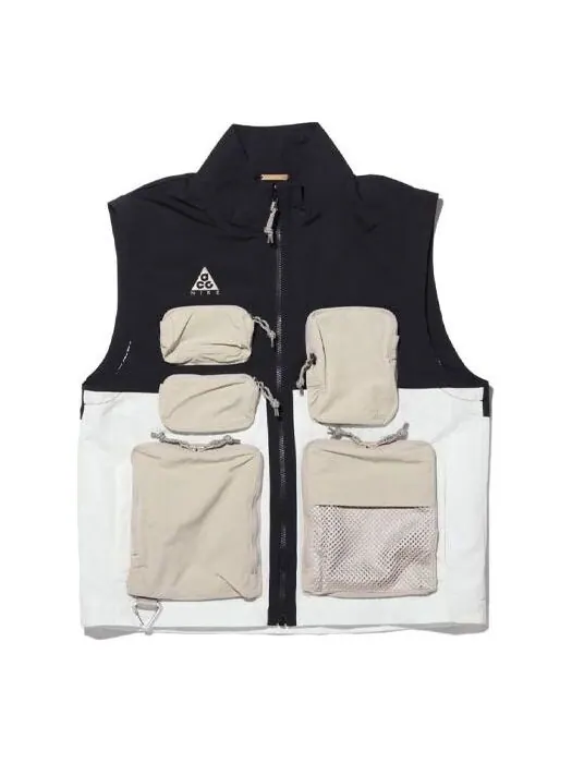Жилет men's acg colorblock functional vest black white gray 'black smtwht string' Nike — изображение 1 из 4, черный