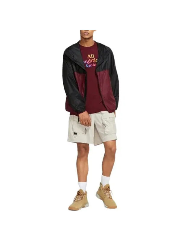Куртка Men's Nike ACG Colorblock waterproof Lightweight Hooded Jacket Red — изображение 3 из 4, мульти