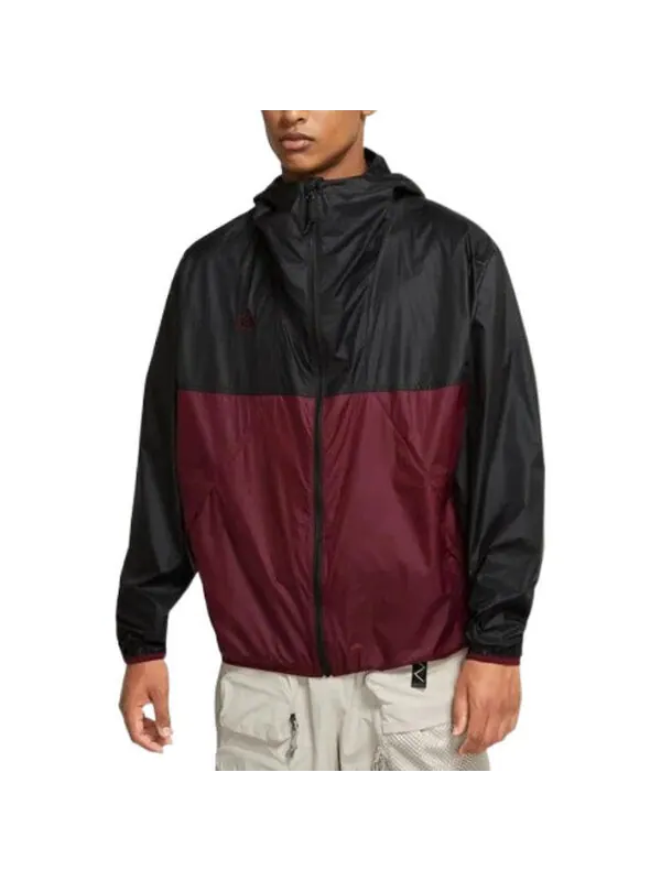 Куртка Men's Nike ACG Colorblock waterproof Lightweight Hooded Jacket Red — изображение 4 из 4, мульти