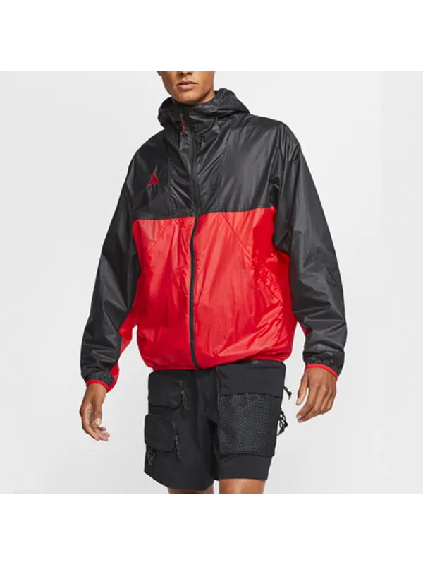 Куртка men's acg sports hooded jacket black red Nike — изображение 4 из 4, красный/черный