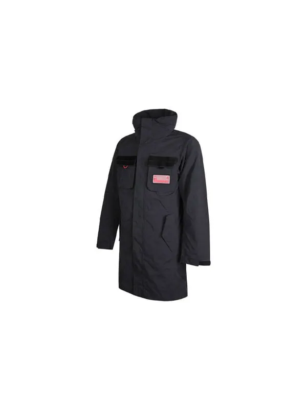 Куртка men's hooded long black jacket Air Jordan — изображение 3 из 4, черный