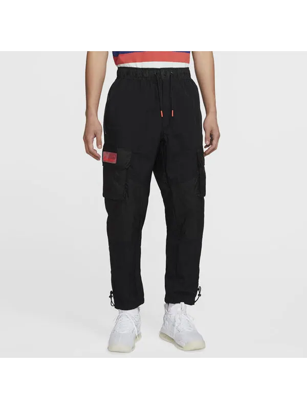 Брюки 23 engineered side big pocket cargo casual long pants black Air Jordan — изображение 3 из 4, черный