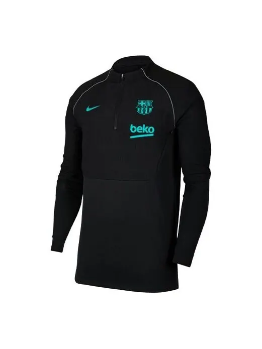 Футболка fc barcelona vaporknit strike зимний воин Nike — изображение 1 из 2, черный
