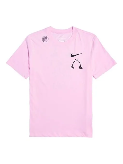 Футболка i can 't feel my legs solgan sports tee men pink/red Nike — изображение 1 из 4, красный