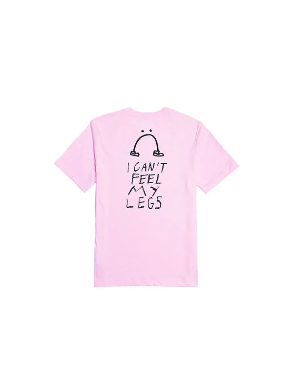 Футболка i can 't feel my legs solgan sports tee men pink/red Nike — изображение 2 из 4, красный