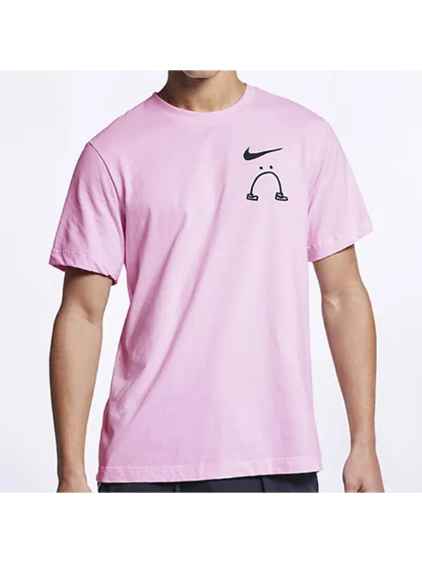 Футболка i can 't feel my legs solgan sports tee men pink/red Nike — изображение 3 из 4, красный