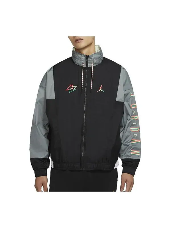 Куртка Air Jordan MENS Sport DNA Logo Printed Hooded Jacket Black — изображение 1 из 3, черный