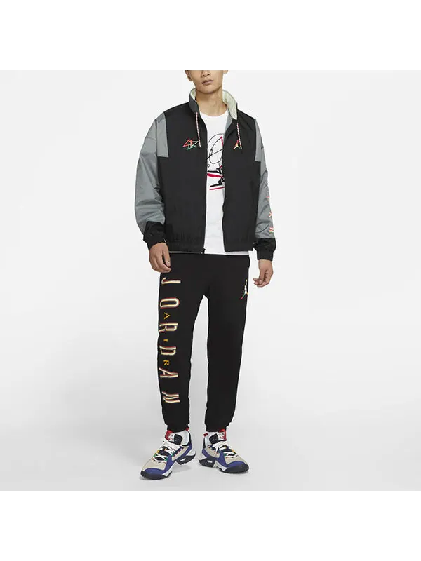 Куртка Air Jordan MENS Sport DNA Logo Printed Hooded Jacket Black — изображение 3 из 3, черный