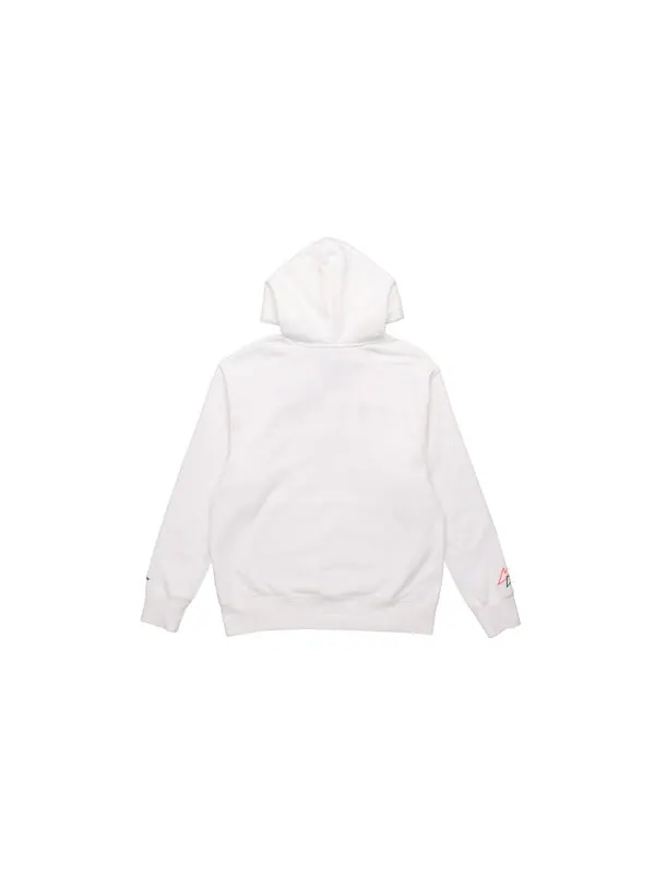 Толстовка Air Jordan Sport DNA Solid Color Fleece Lined hooded Pullover Sports White — изображение 2 из 4, белый